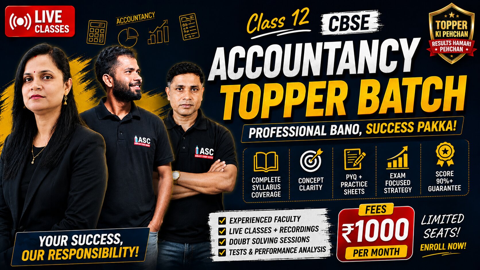 Accountancy Topper Batch (Class 12 CBSE)