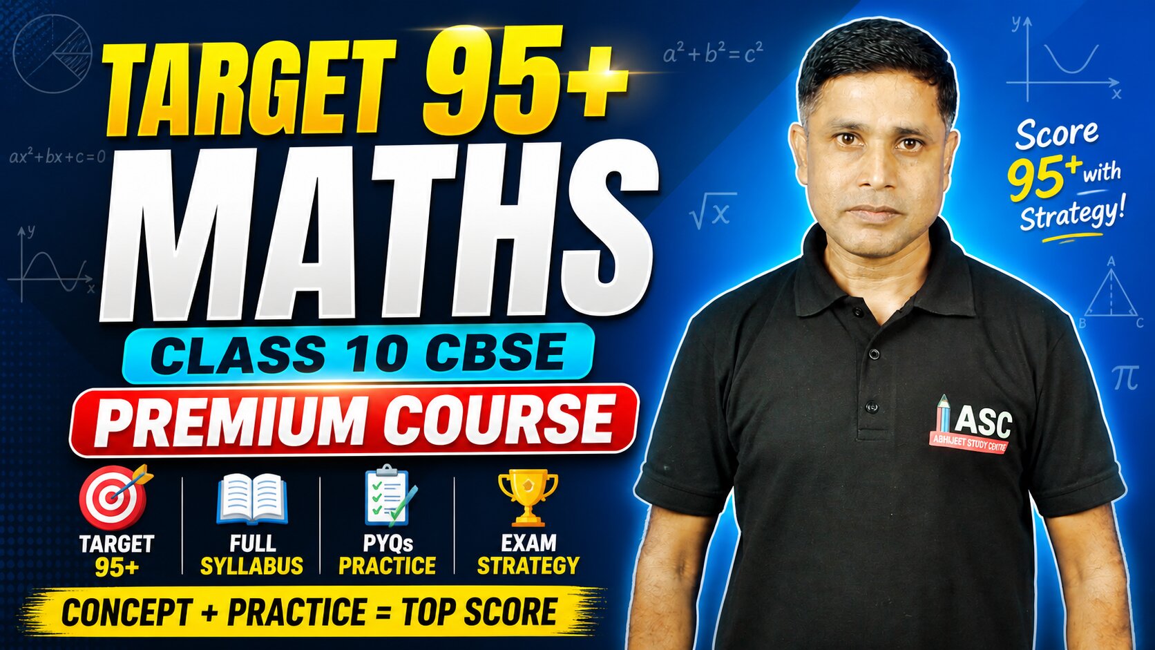 Target 95+ Maths Premium Course (Class 10 CBSE)