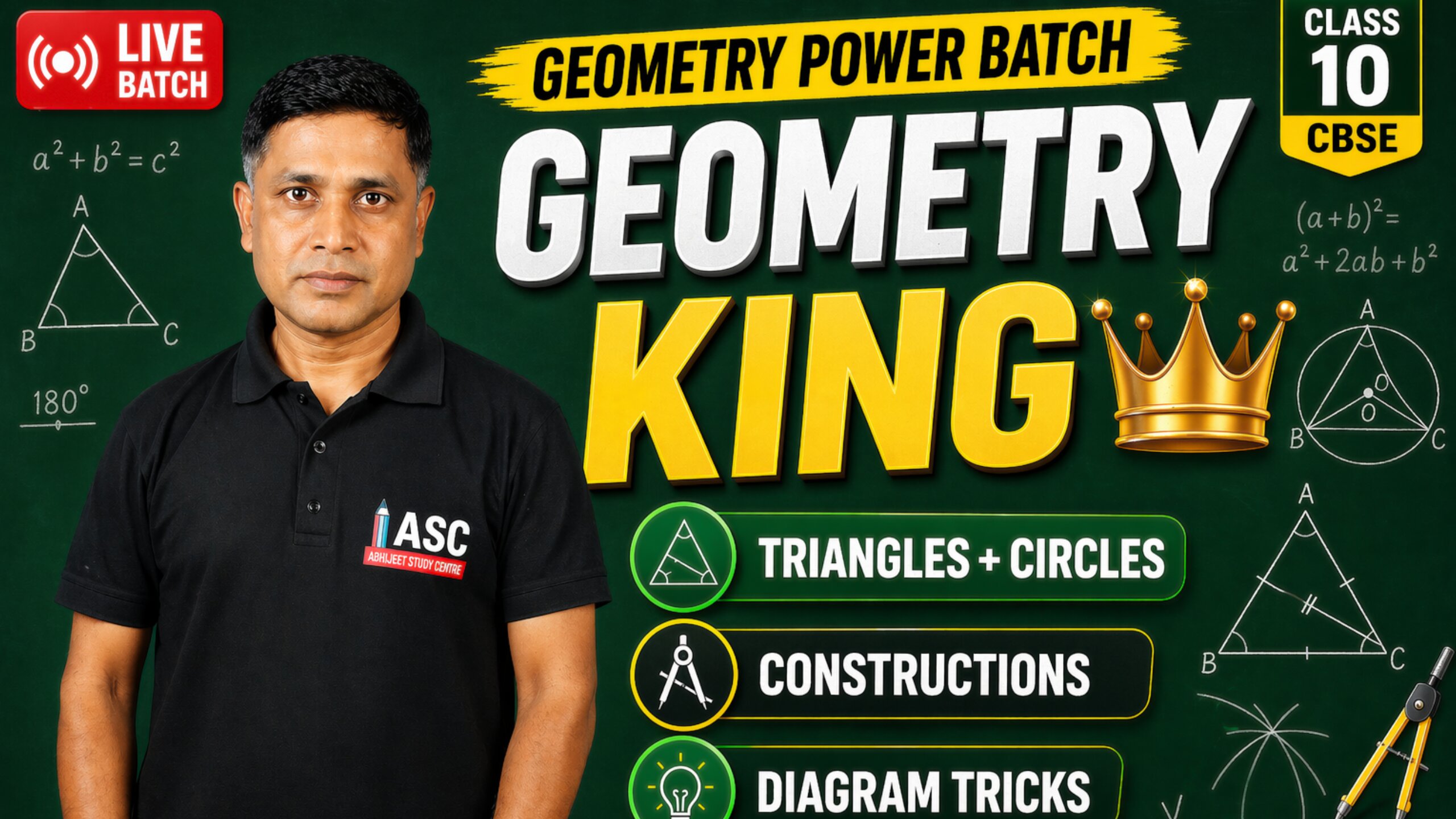 Geometry Power Batch (Triangles + Circles) (Class 10 CBSE)