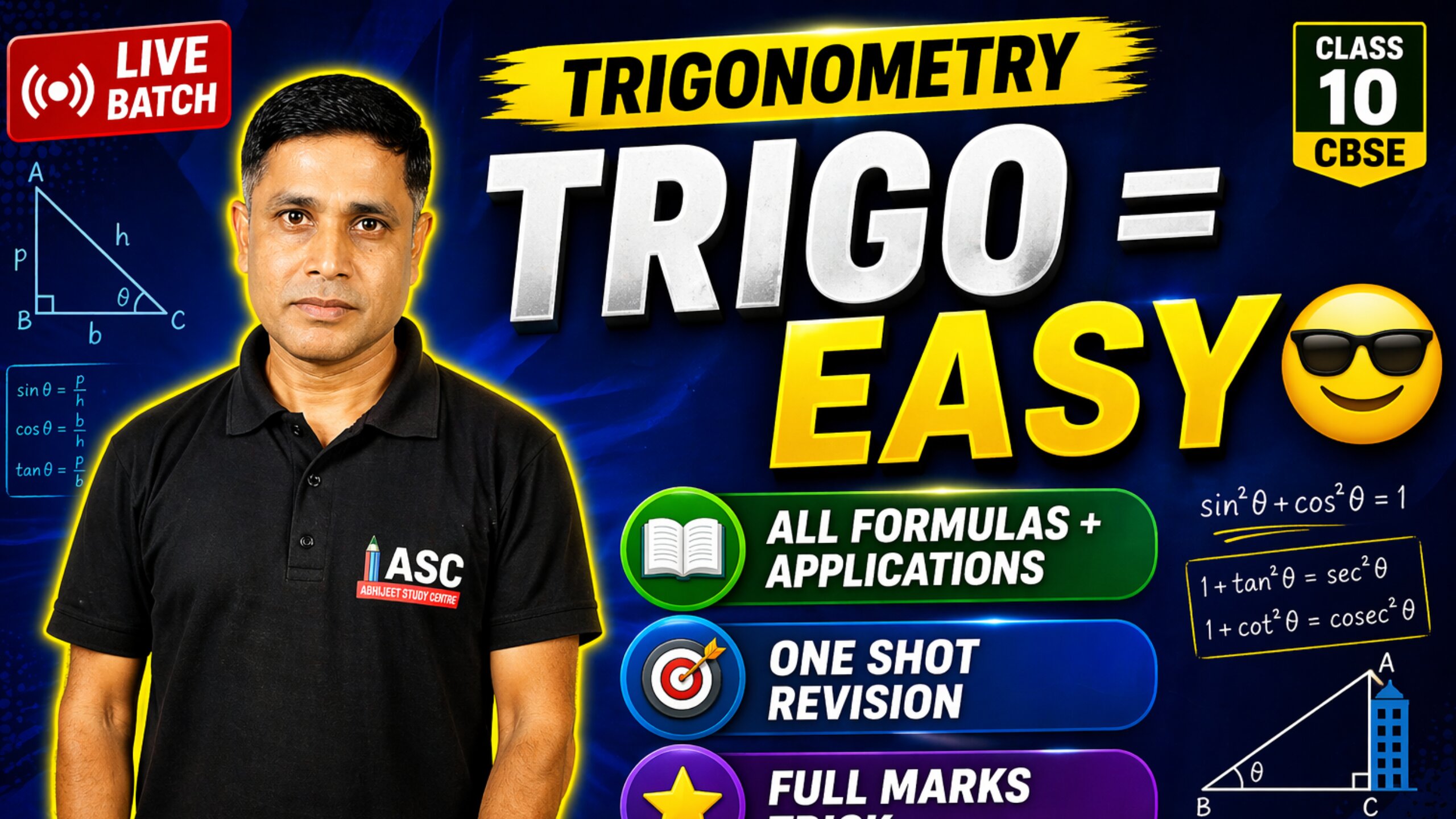 Trigonometry Easy Batch (Class 10 CBSE)